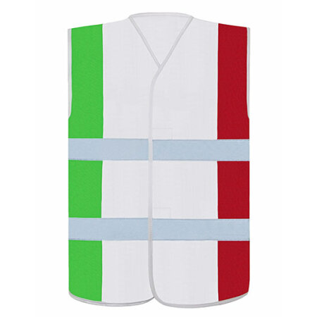 Korntex National Safety Vest Green|White|Red