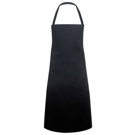 Karlowsky Basic Latzschürze 65/35 Black (ca. Pantone Black 6 C)