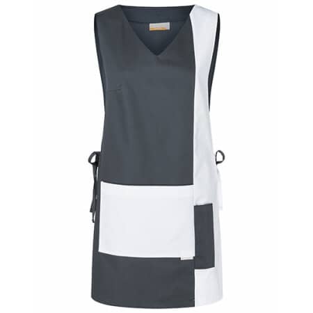 Karlowsky Überwurfkasack Marilies Anthracite (ca. Pantone 432C)|White