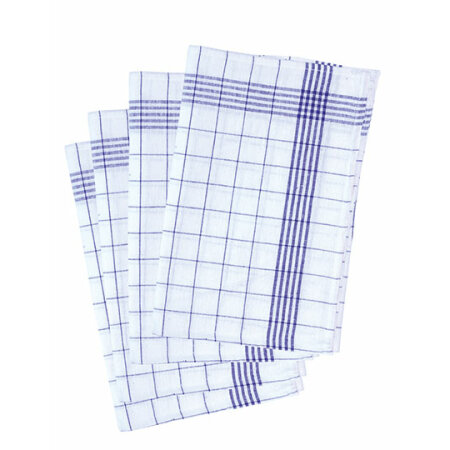 Karlowsky Geschirrtuch kariert (10-er Pack) Blue (ca. Pantone 7687C)|White