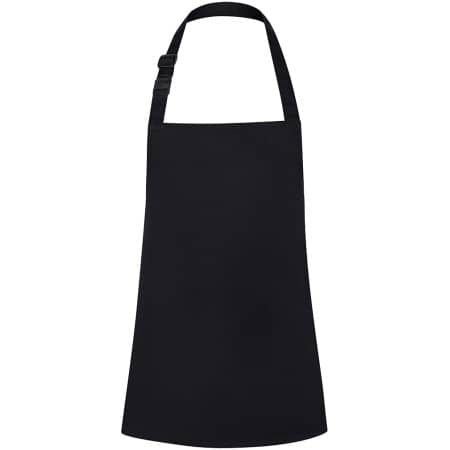 Karlowsky Kinderlatzschürze Basic mit Schnalle Black (ca. Pantone 419C)