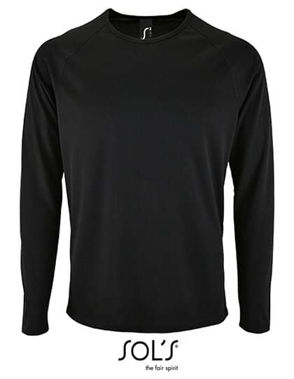 Longsleeves in Black: Men`s Long-Sleeve Sports T-Shirt Sporty L02071 von SOL´S