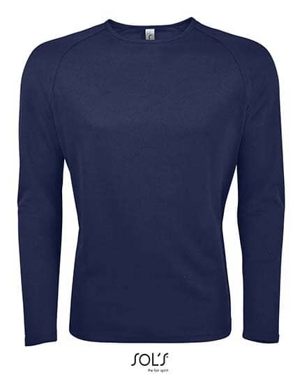 Longsleeves in French Navy: Men`s Long-Sleeve Sports T-Shirt Sporty L02071 von SOL´S