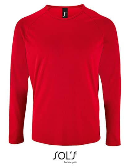 Longsleeves in Red: Men`s Long-Sleeve Sports T-Shirt Sporty L02071 von SOL´S