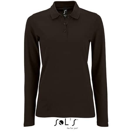 SOL´S Women`s Long-Sleeve Piqué Polo Shirt Perfect Black