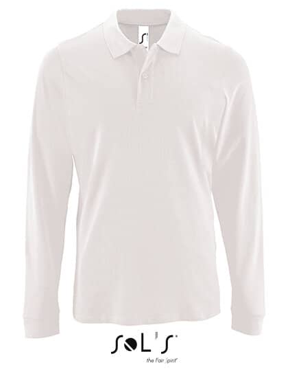 Poloshirts: Men`s Long-Sleeve Piqué Polo Shirt Perfect L02087 von SOL´S