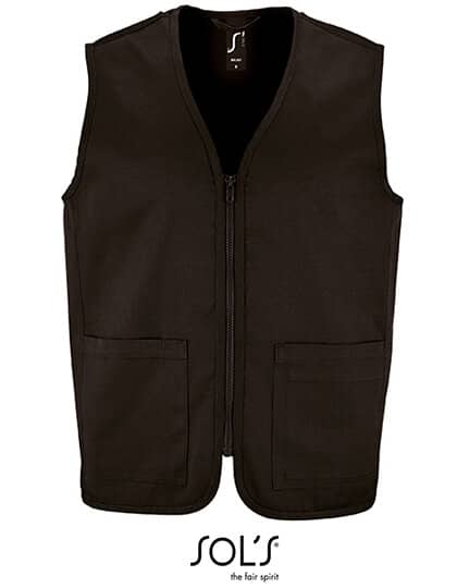 Westen in Black: Unisex Bodywarmer Wallace L02110 von SOL´S