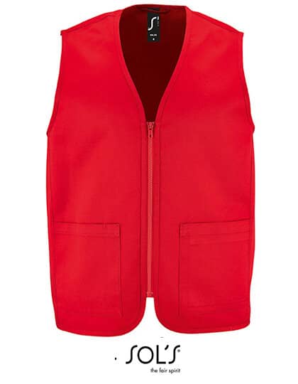 Westen in Red: Unisex Bodywarmer Wallace L02110 von SOL´S