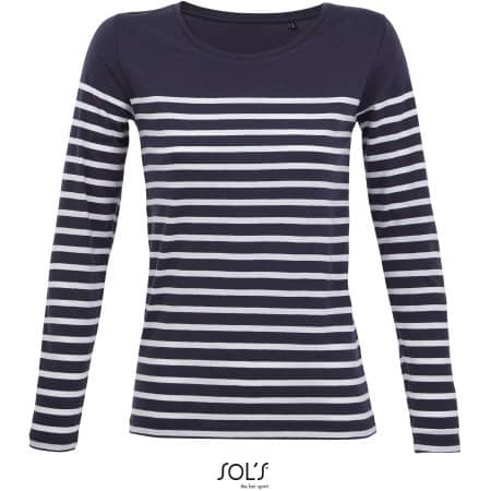 SOL´S Women´s Long Sleeve Striped T-Shirt Matelot 