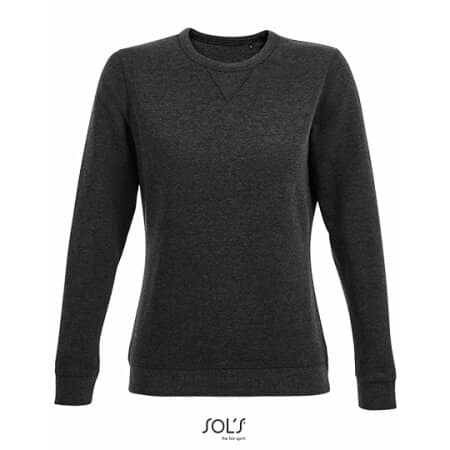 SOL´S Women´s Round Neck Sweatshirt Sully Heather Charcoal Melange