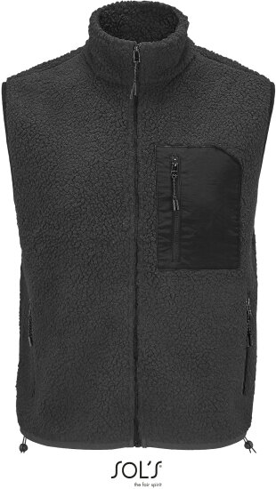 Westen: Unisex Sherpa Bodywarmer Fury L04041 von SOL´S