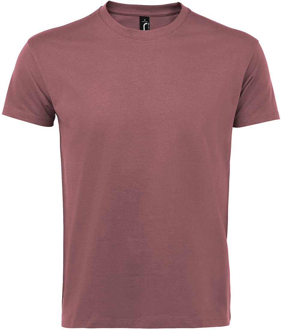 Imperial T-Shirt XXL Grey Melange | Unisex Basic Rundhals | Doppelt Genäht & Elastischer Rippkragen