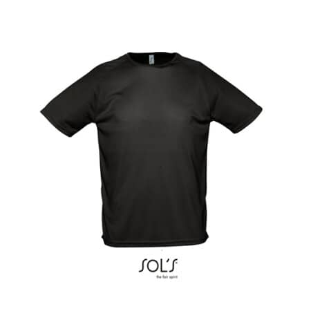 SOL´S Men`s Raglan Sleeves T Sporty Black