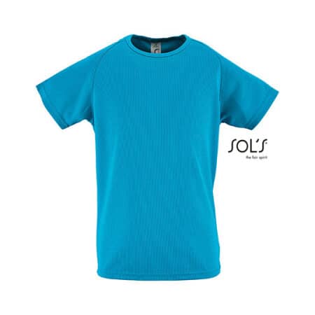 SOL´S Kids` Raglan Sleeved T-Shirt Sporty Aqua