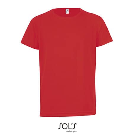 SOL´S Kids` Raglan Sleeved T-Shirt Sporty Red