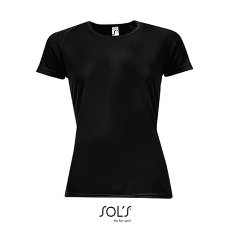 SOL´S Women`s Raglan Sleeves T Sporty Black