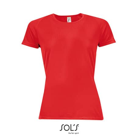SOL´S Women`s Raglan Sleeves T Sporty Red
