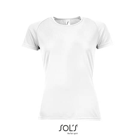 SOL´S Women`s Raglan Sleeves T Sporty White