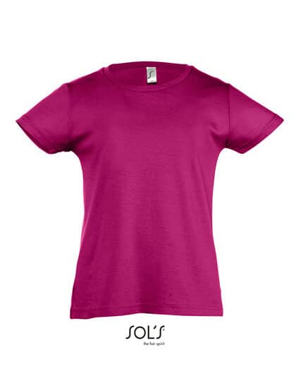 T-Shirts in Fuchsia: Kids` T-Shirt Girlie Cherry L225K von SOL´S