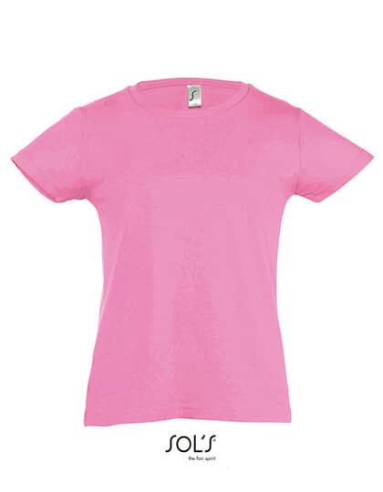 T-Shirts in Orchid Pink: Kids` T-Shirt Girlie Cherry L225K von SOL´S