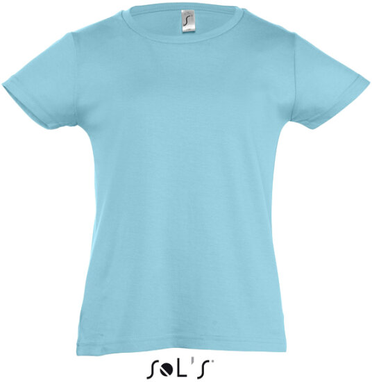 T-Shirts in Atoll Blue: Kids` T-Shirt Girlie Cherry L225K von SOL´S