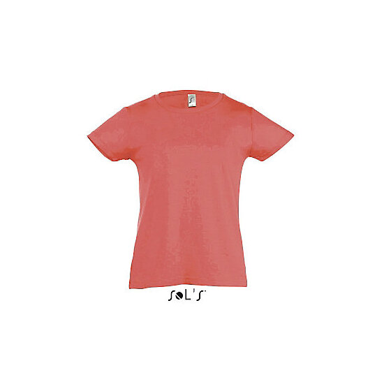 T-Shirts in Coral: Kids` T-Shirt Girlie Cherry L225K von SOL´S