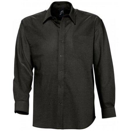 SOL´S Herren Oxford-Langarmhemd Boston Black