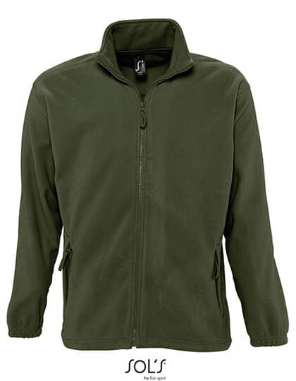 Jacken in Army: Fleecejacket North L742 von SOL´S