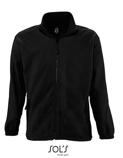 Jacken in Black: Fleecejacket North L742 von SOL´S
