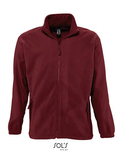 Jacken in Burgundy: Fleecejacket North L742 von SOL´S