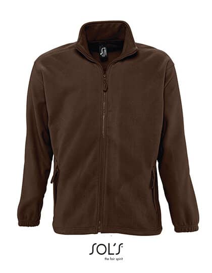 Jacken in Dark Chocolate: Fleecejacket North L742 von SOL´S