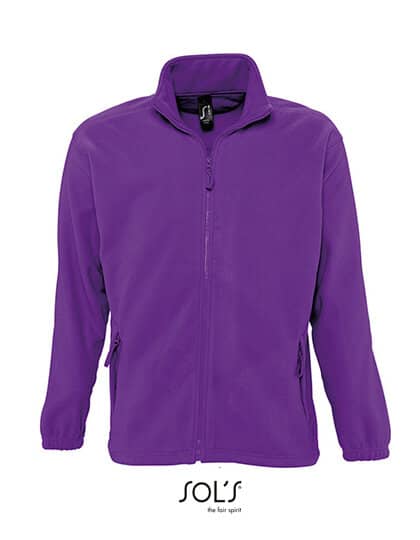 Jacken in Dark Purple: Fleecejacket North L742 von SOL´S