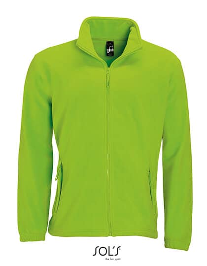 Jacken in Lime: Fleecejacket North L742 von SOL´S