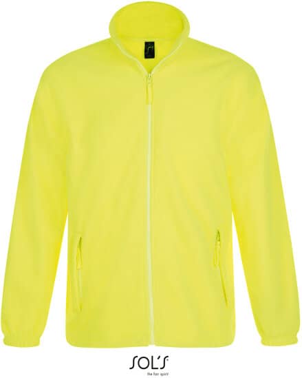 Jacken in Neon Yellow: Fleecejacket North L742 von SOL´S