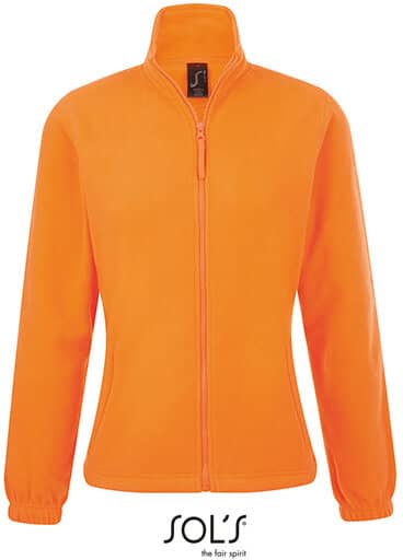 Jacken in Neon Orange: Women`s Fleecejacket North L745 von SOL´S