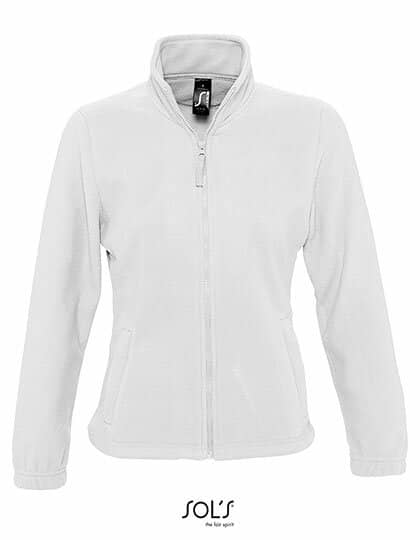 Jacken in White: Women`s Fleecejacket North L745 von SOL´S