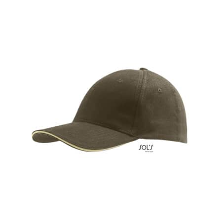 SOL´S Six Panel Cap Buffalo Army|Beige