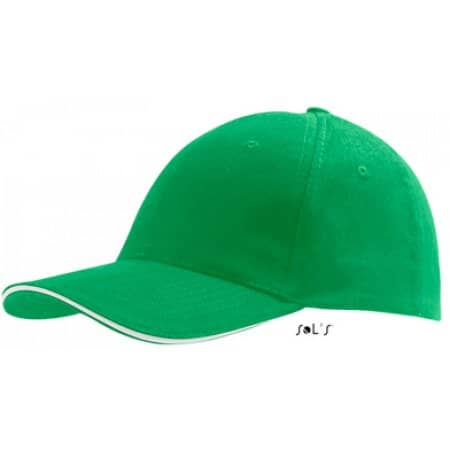 SOL´S Six Panel Cap Buffalo Kelly Green|White