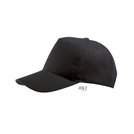 SOL´S Five Panel Cap Buzz Black
