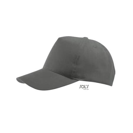 SOL´S Five Panel Cap Buzz Dark Grey (Solid)