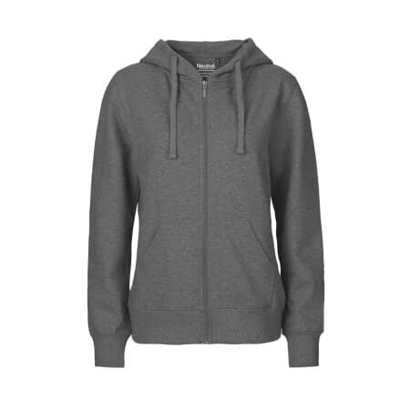 Neutral Ladies` Zip Hoodie Dark Heather