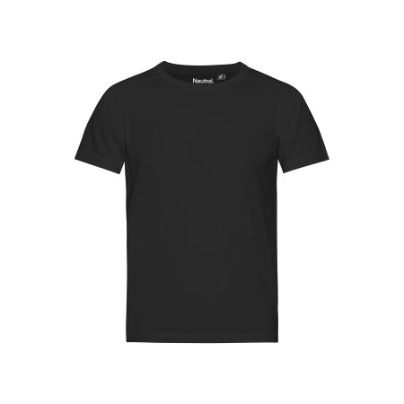 Neutral Recycled Kids Performance T-Shirt Black