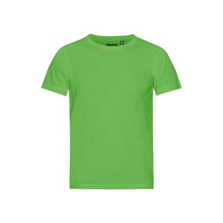 Neutral Recycled Kids Performance T-Shirt Lime