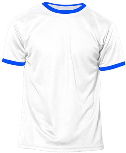 T-Shirts in White|Royal Fluor (Neon): Action - Short Sleeve Sport T-Shirt NH160 von Nath