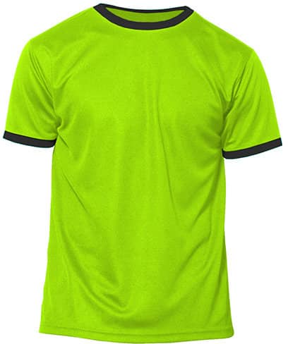 T-Shirts in Green Fluor (Neon)|Navy: Action - Short Sleeve Sport T-Shirt NH160 von Nath