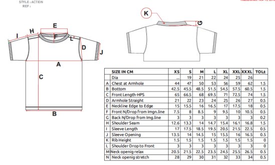 T-Shirts: Action - Short Sleeve Sport T-Shirt NH160 von Nath