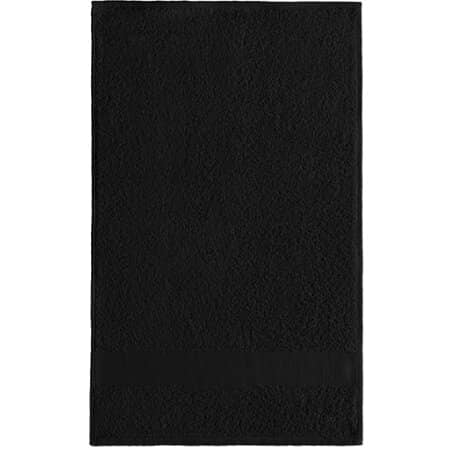 Printwear Gästehandtuch Black
