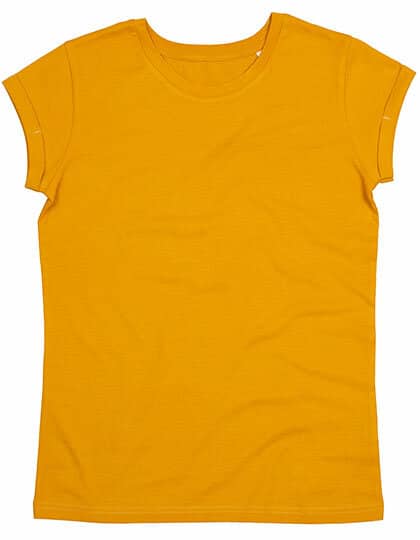 T-Shirts in Mustard: Women`s Roll Sleeve T P81 von Mantis