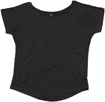T-Shirts in Charcoal Grey Melange: Women`s Loose Fit T P91 von Mantis