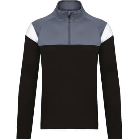 PROACT® Unisex Trainings-Sweatshirt mit 1/4 Reißverschluss 